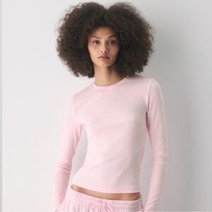 Aritzia | HomeStretch™ Rib Solo Longsleeve | Villa Pink | NWT